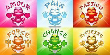 amoure,paix,passion,force,chance ou richesse